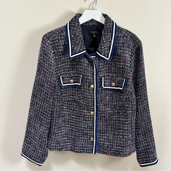 Talbots ~ Breeze Tweed Lined Jacket size 18W - Picture 2 of 14